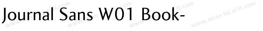 Journal Sans W01 Book字体转换